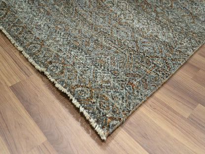 Brown 8'0" x 10'0" Modern and Contemporary Hand knotted Wool Rug - Sku: O076580