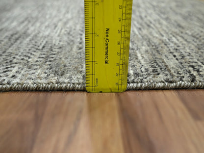 Beige 2'0" x 3'0" Modern and Contemporary Hand knotted Wool Rug - Sku: O076585
