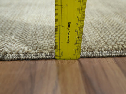 Modern / Contemporary hand-knotted wool rug in Brown, 2' x 3' — SKU O076591 (view 3)