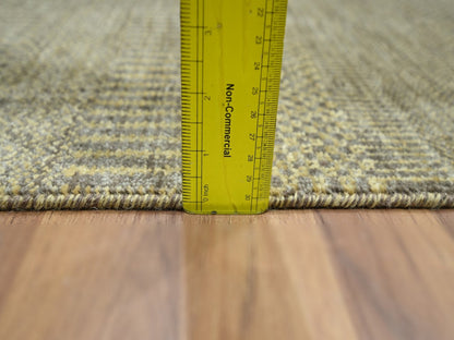 Brown 2'0" x 3'0" Modern and Contemporary Hand knotted Wool Rug - Sku: O076606