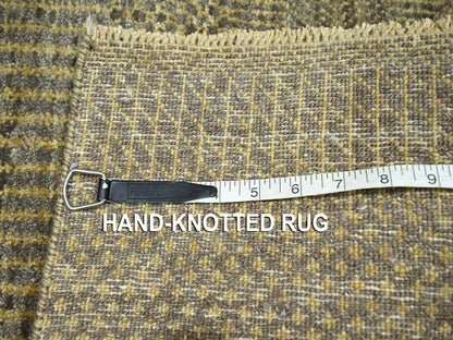 Brown 2'0" x 3'0" Modern and Contemporary Hand knotted Wool Rug - Sku: O076606