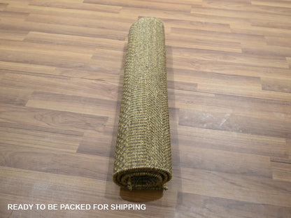 Brown 2'0" x 3'0" Modern and Contemporary Hand knotted Wool Rug - Sku: O076606