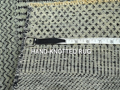 Modern / Contemporary hand-knotted wool rug in Gray, 2' x 3' — SKU O076611 (view 4)