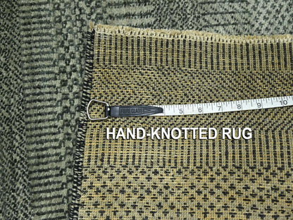 Modern / Contemporary hand-knotted wool rug in Gray, 2' x 3' — SKU O076614 (view 4)