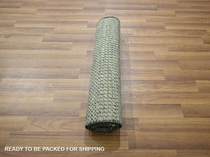 Modern / Contemporary hand-knotted wool rug in Gray, 2' x 3' — SKU O076615 (view 5)