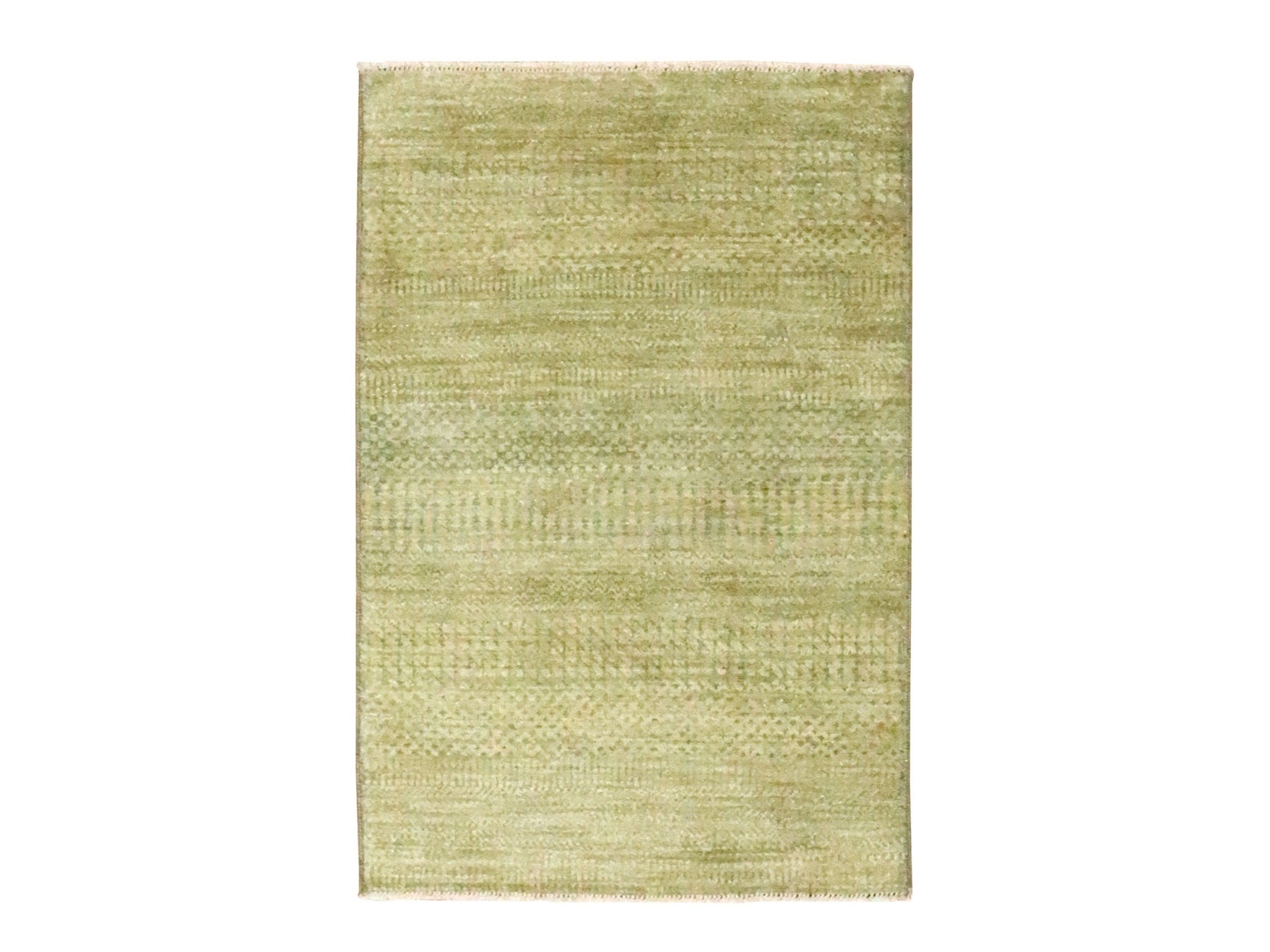 Brown 2'0" x 3'0" Modern and Contemporary Hand knotted Wool Rug - Sku: O076622