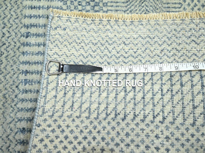 Blue 2'0" x 3'0" Modern and Contemporary Hand knotted Wool Rug - Sku: O076624