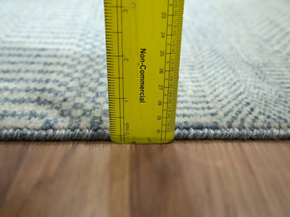 Blue 2'0" x 3'0" Modern and Contemporary Hand knotted Wool Rug - Sku: O076625