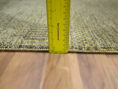 Brown 2'0" x 3'0" Modern and Contemporary Hand knotted Wool Rug - Sku: O076631