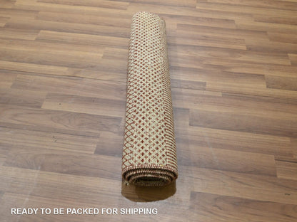 Modern / Contemporary hand-knotted wool rug in Red, 2' x 3' — SKU O076637 (view 5)