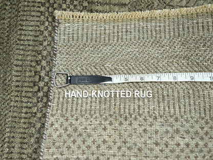 Modern / Contemporary hand-knotted wool rug in Gray, 2' x 3' — SKU O076640 (view 4)