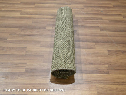 Modern / Contemporary hand-knotted wool rug in Gray, 2' x 3' — SKU O076640 (view 5)