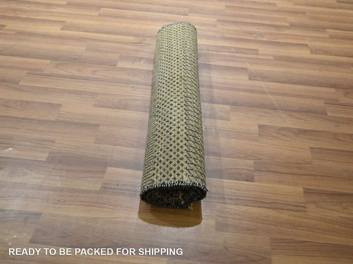 Modern / Contemporary hand-knotted wool rug in Gray, 2' x 3' — SKU O076648 (view 5)