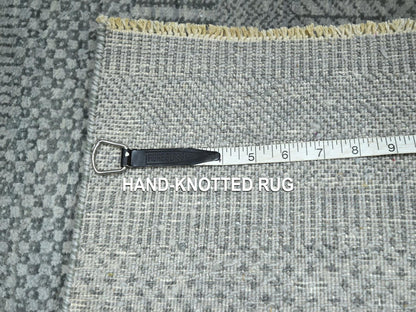 Modern / Contemporary hand-knotted wool rug in Gray, 2' x 19' — SKU O076650 (view 4)
