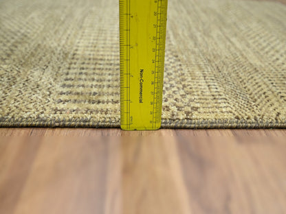 Brown 2'0" x 3'0" Modern and Contemporary Hand knotted Wool Rug - Sku: O076655