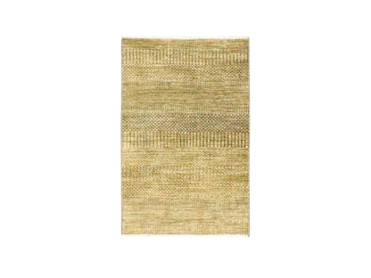 Brown 2'0" x 3'0" Modern and Contemporary Hand knotted Wool Rug - Sku: O076659