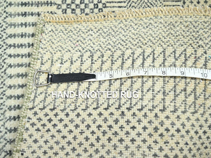 Modern / Contemporary hand-knotted wool rug in Gray, 2' x 3' — SKU O076660 (view 4)