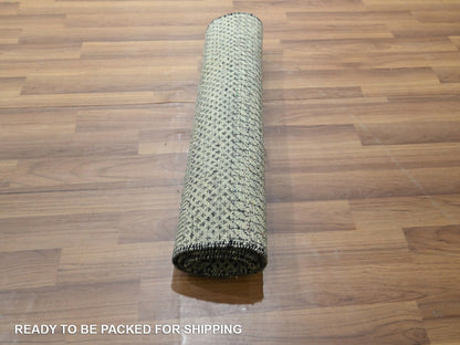 Modern / Contemporary hand-knotted wool rug in Gray, 2' x 3' — SKU O076669 (view 5)