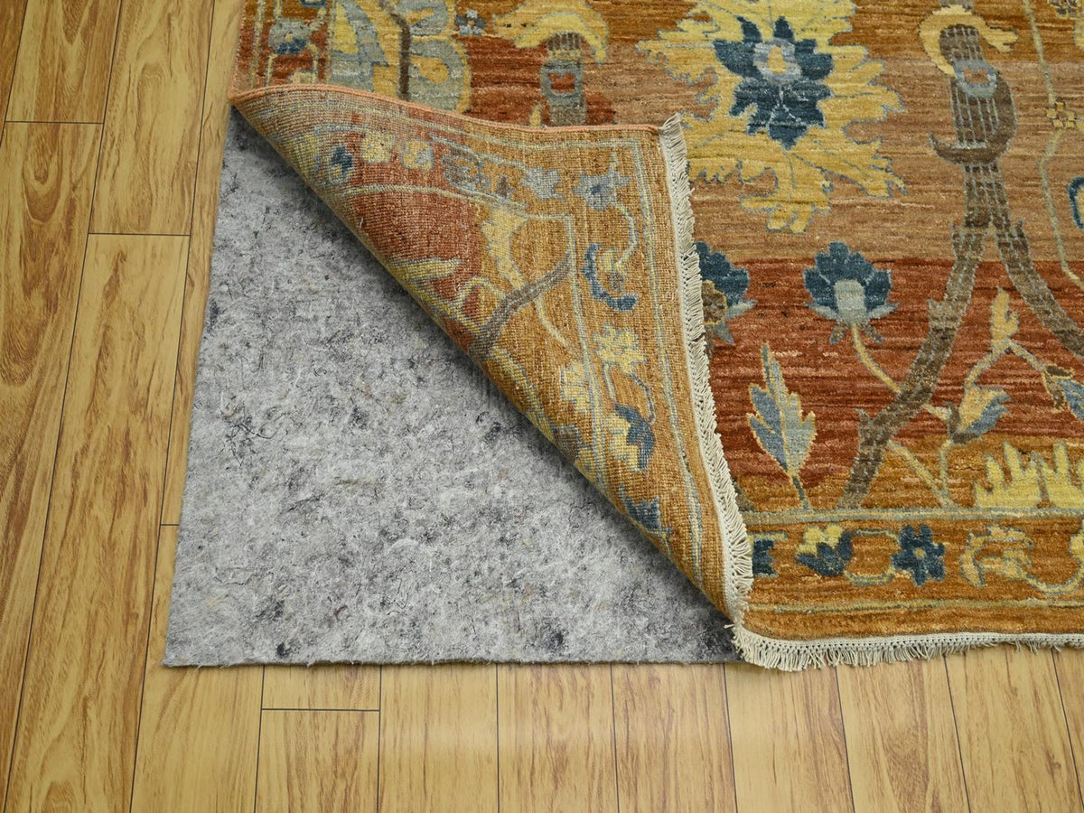 Oushak hand-knotted wool rug in Red, 8'9" x 11'11" — SKU O076685 (view 4)