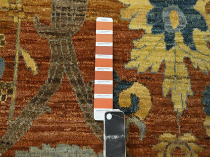 Oushak hand-knotted wool rug in Red, 8'9" x 11'11" — SKU O076685 (view 7)