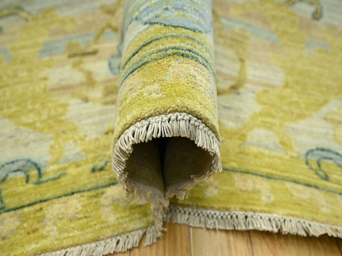Oushak hand-knotted wool rug in Gray, 9'1" x 12'1" — SKU O076687 (view 5)