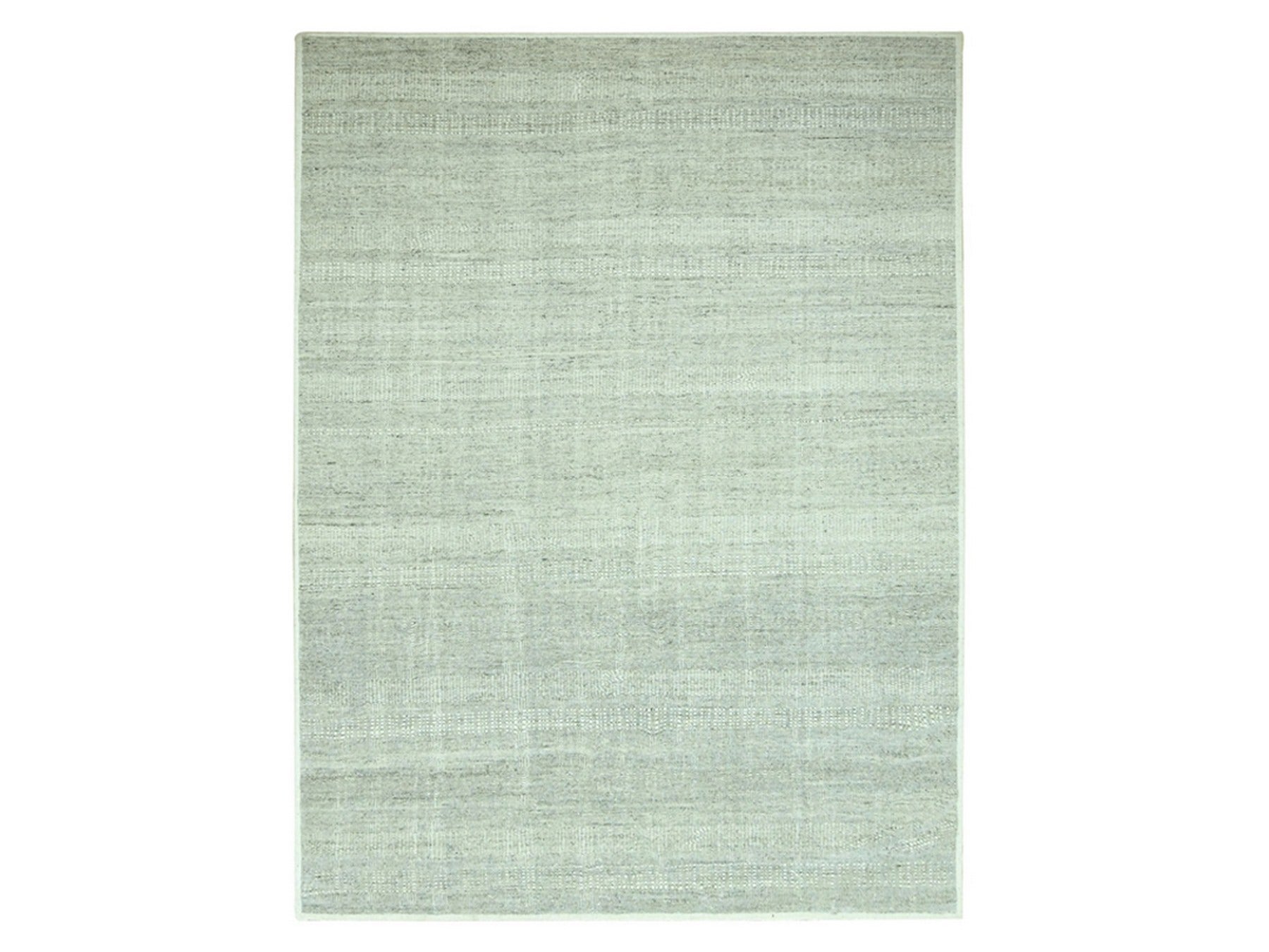 Modern / Contemporary hand-knotted wool rug in Gray, 9'11" x 13'9" — SKU O076688