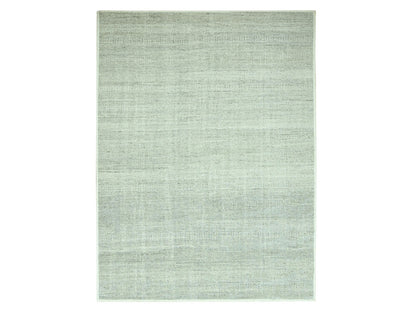Modern / Contemporary hand-knotted wool rug in Gray, 9'11" x 13'9" — SKU O076688