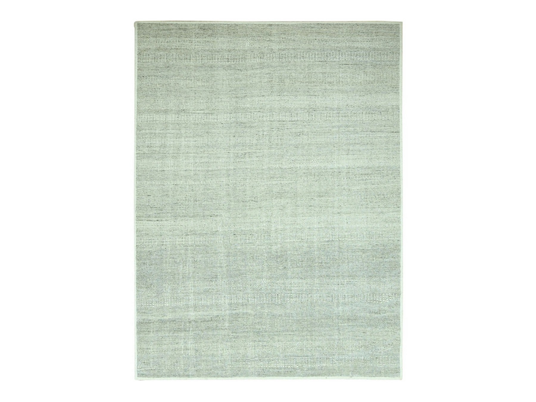 Modern / Contemporary hand-knotted wool rug in Gray, 10'1" x 13'9" — SKU O076689