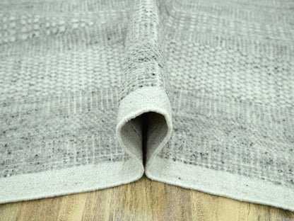 Modern / Contemporary hand-knotted wool rug in Gray, 10'1" x 13'9" — SKU O076689 (view 5)