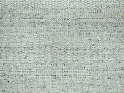 Modern / Contemporary hand-knotted wool rug in Gray, 10'1" x 13'9" — SKU O076689 (view 8)