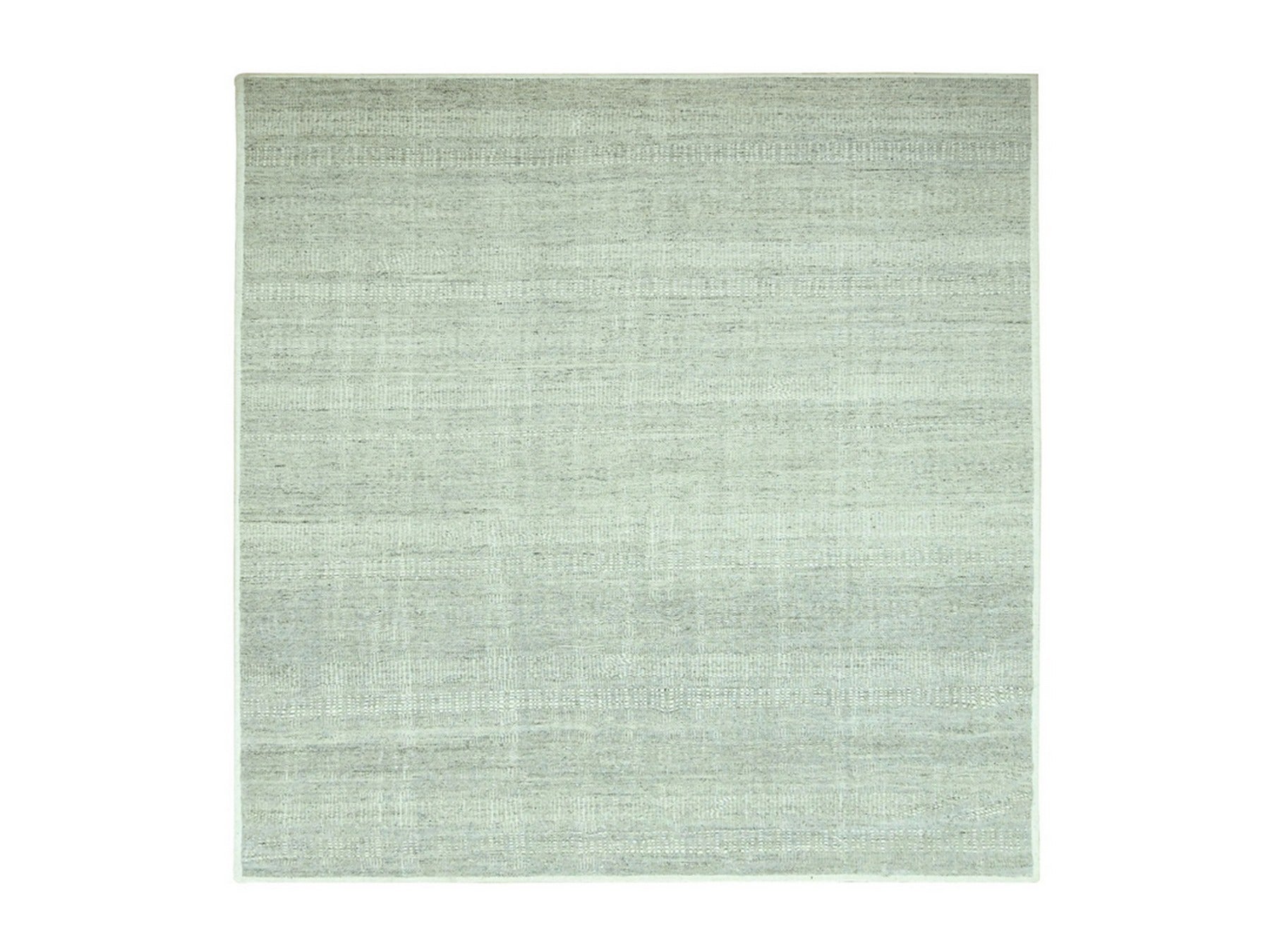 Grey 10'0" x 10'2" Modern and Contemporary Hand knotted Wool Rug - Sku: O076690