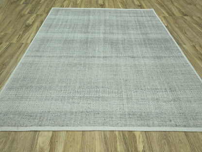 Modern / Contemporary hand-knotted wool rug in Gray, 10' x 10'2" — SKU O076690 (view 2)