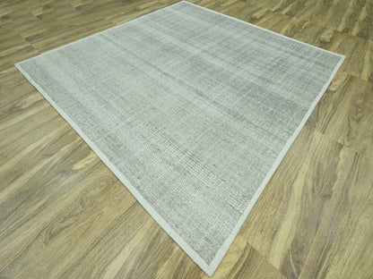 Modern / Contemporary hand-knotted wool rug in Gray, 10' x 10'2" — SKU O076690 (view 3)