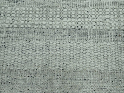 Modern / Contemporary hand-knotted wool rug in Gray, 10' x 10'2" — SKU O076690 (view 8)