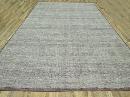 Modern / Contemporary hand-knotted wool rug in Red, 11'10" x 14'10" — SKU O076691 (view 2)