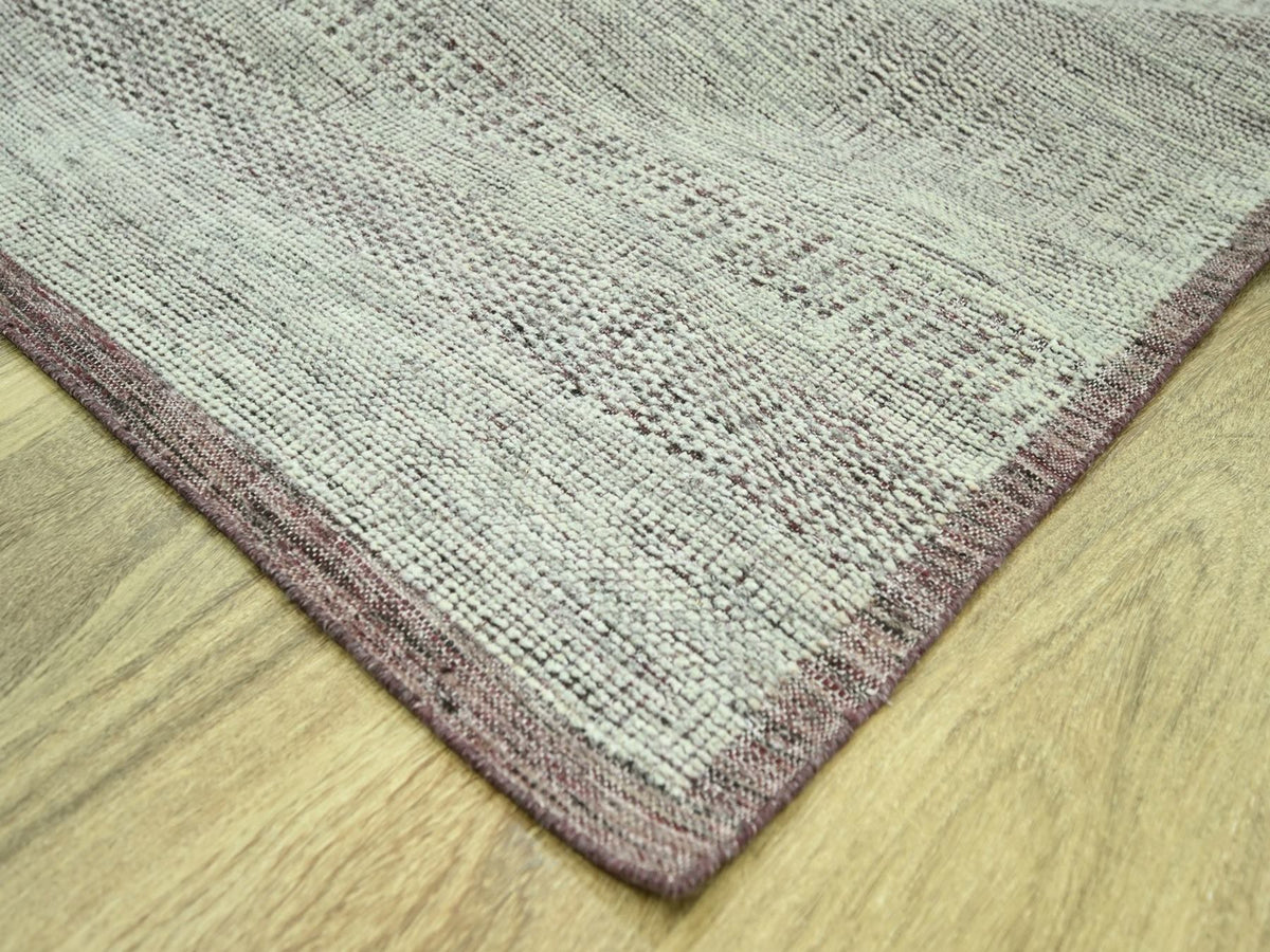 Modern / Contemporary hand-knotted wool rug in Red, 11'10" x 14'10" — SKU O076691 (view 6)