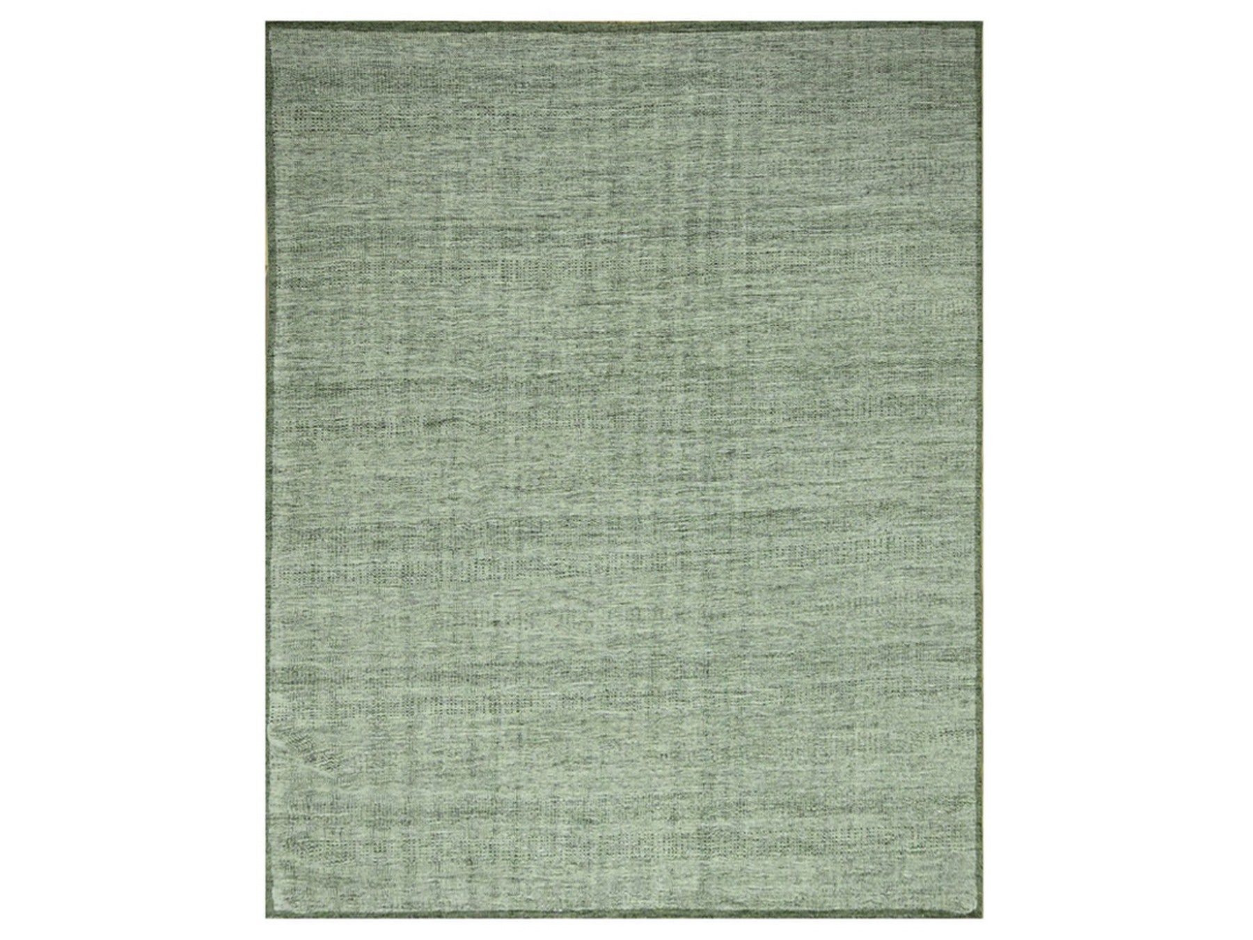 Green 11'10" x 14'9" Modern and Contemporary Hand knotted Wool Rug - Sku: O076692
