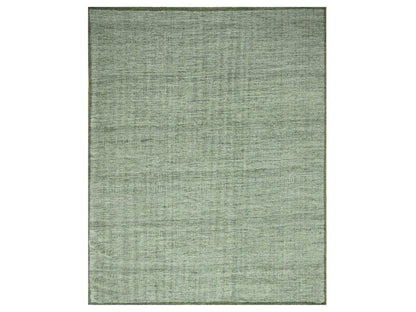 Green 11'10" x 14'9" Modern and Contemporary Hand knotted Wool Rug - Sku: O076692