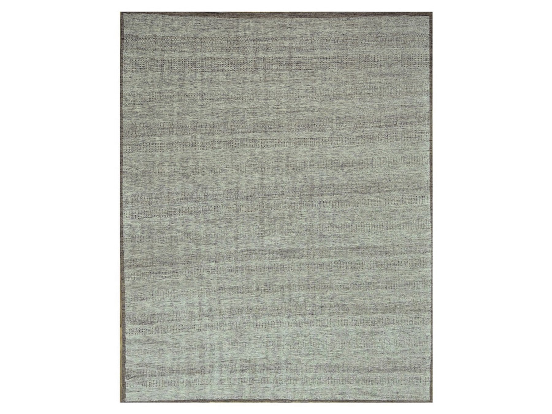 Brown 12'1" x 14'11" Modern and Contemporary Hand knotted Wool Rug - Sku: O076693
