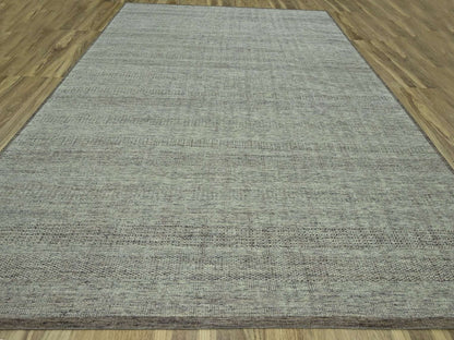 Brown 12'1" x 14'11" Modern and Contemporary Hand knotted Wool Rug - Sku: O076693
