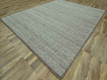 Brown 12'1" x 14'11" Modern and Contemporary Hand knotted Wool Rug - Sku: O076693