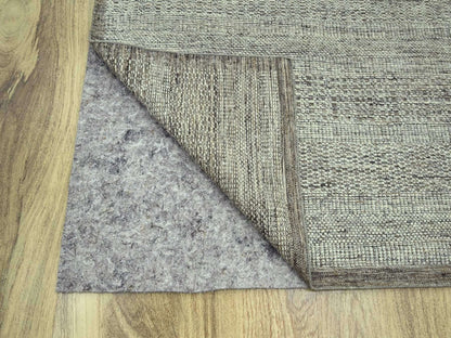 Brown 12'1" x 14'11" Modern and Contemporary Hand knotted Wool Rug - Sku: O076693