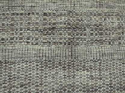 Brown 12'1" x 14'11" Modern and Contemporary Hand knotted Wool Rug - Sku: O076693