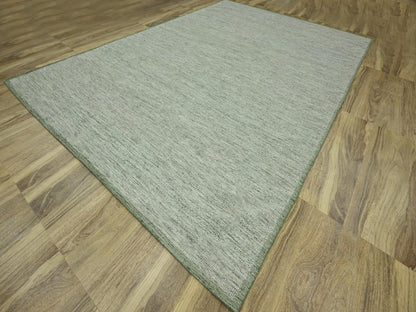 Green 9'10" x 14'0" Modern and Contemporary Hand knotted Wool Rug - Sku: O076694