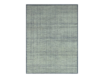 Blue 8'10" x 11'10" Modern and Contemporary Hand knotted Wool Rug - Sku: O076695