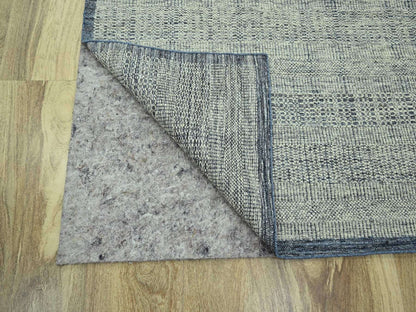 Blue 8'10" x 11'10" Modern and Contemporary Hand knotted Wool Rug - Sku: O076695