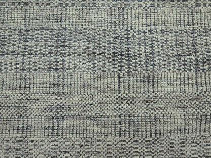 Blue 8'10" x 11'10" Modern and Contemporary Hand knotted Wool Rug - Sku: O076695