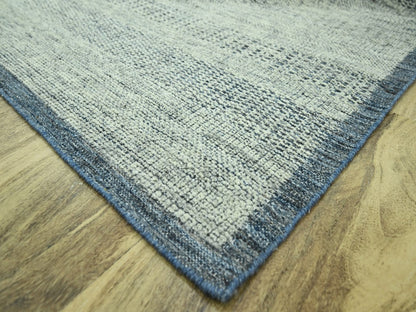 Blue 9'11" x 13'9" Modern and Contemporary Hand knotted Wool Rug - Sku: O076697