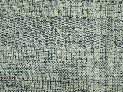 Blue 9'11" x 13'9" Modern and Contemporary Hand knotted Wool Rug - Sku: O076697