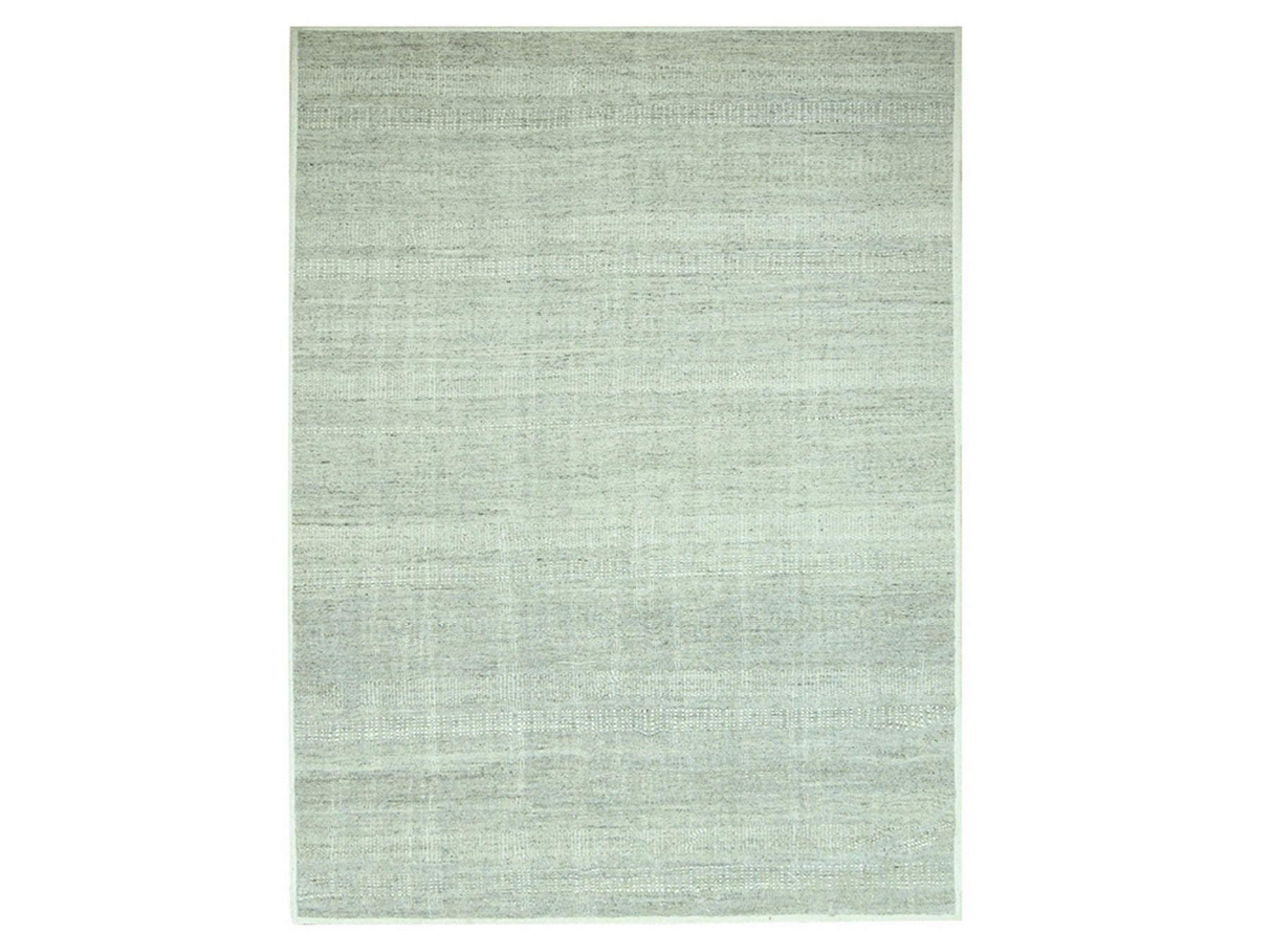 Modern / Contemporary hand-knotted wool rug in Gray, 9'1" x 12'1" — SKU O076700
